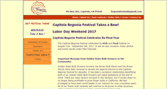 Desktop Screenshot of begoniafestival.com